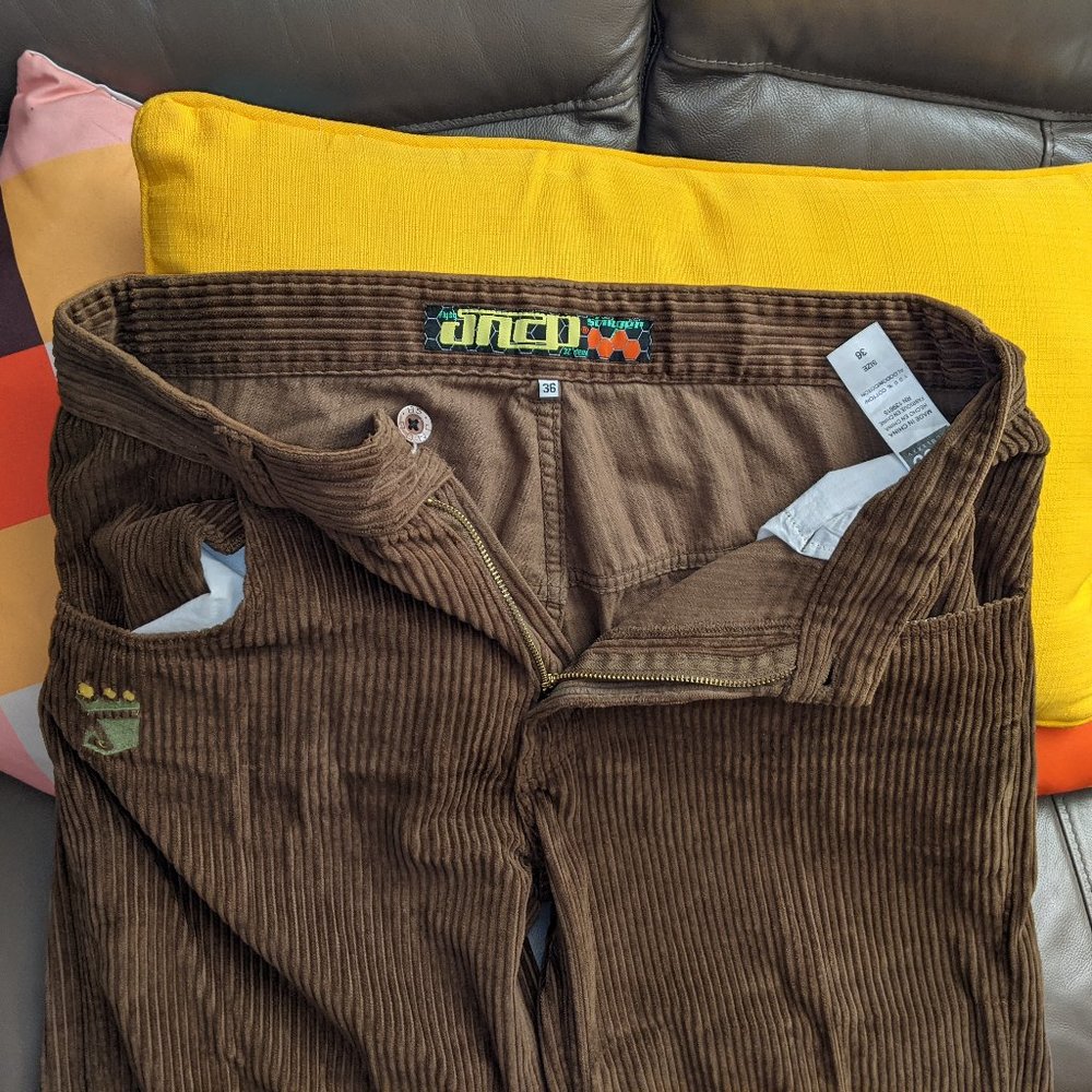 jnco corduroy wide leg jeans size 36